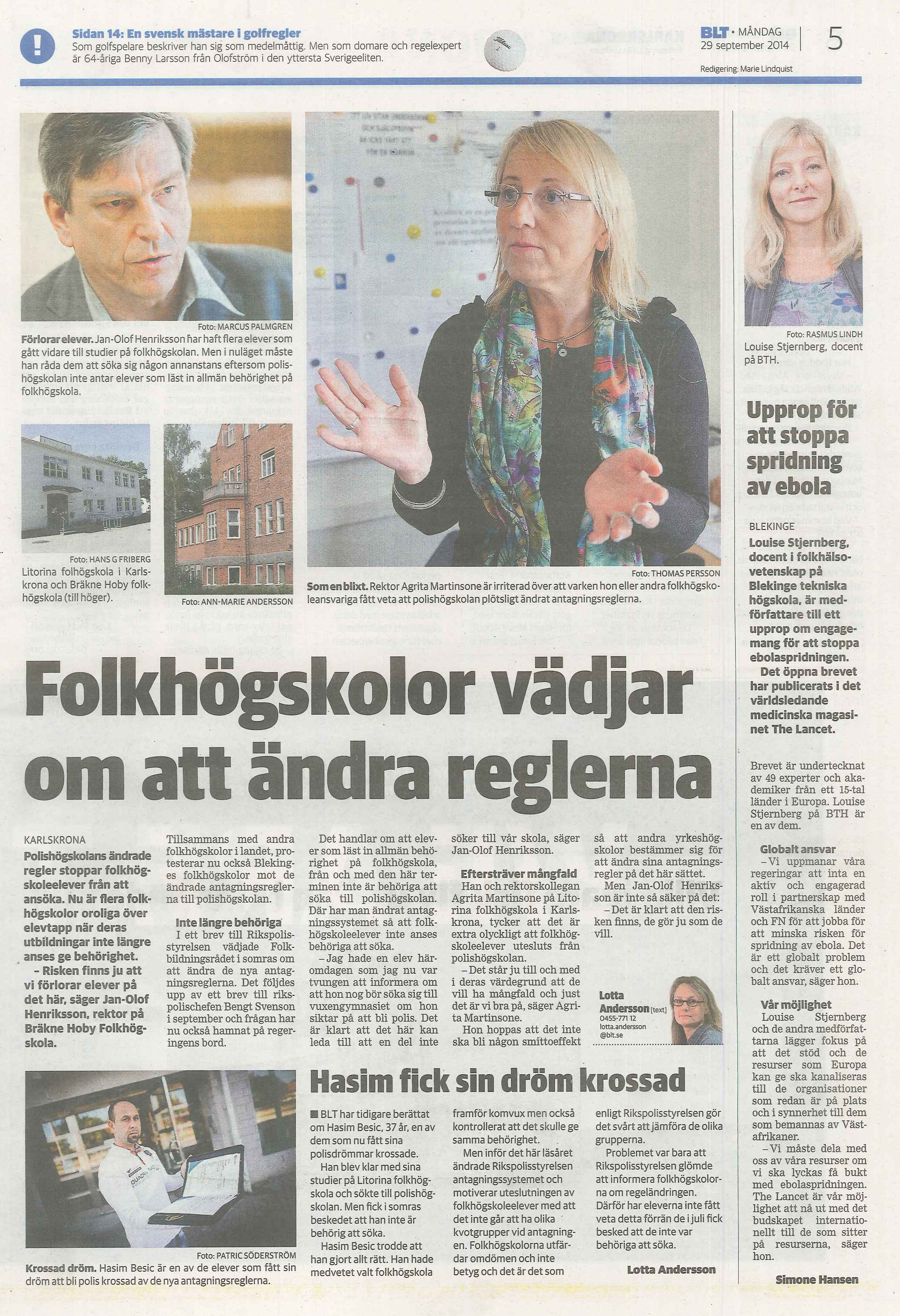 Blekinges folkhögskolor kämpar för sin sak