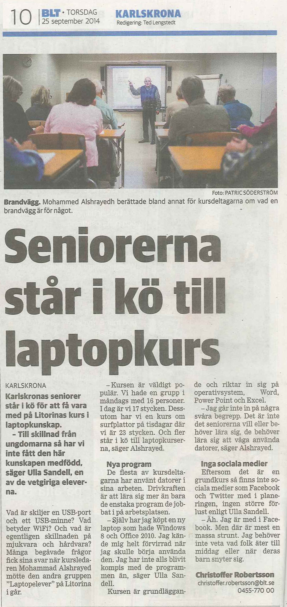 Litorinas laptopkurser i BLT
