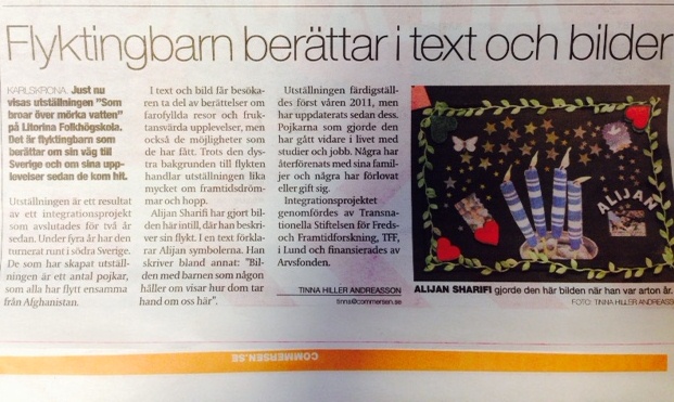 Flyktingbarn berättar i text och bilder