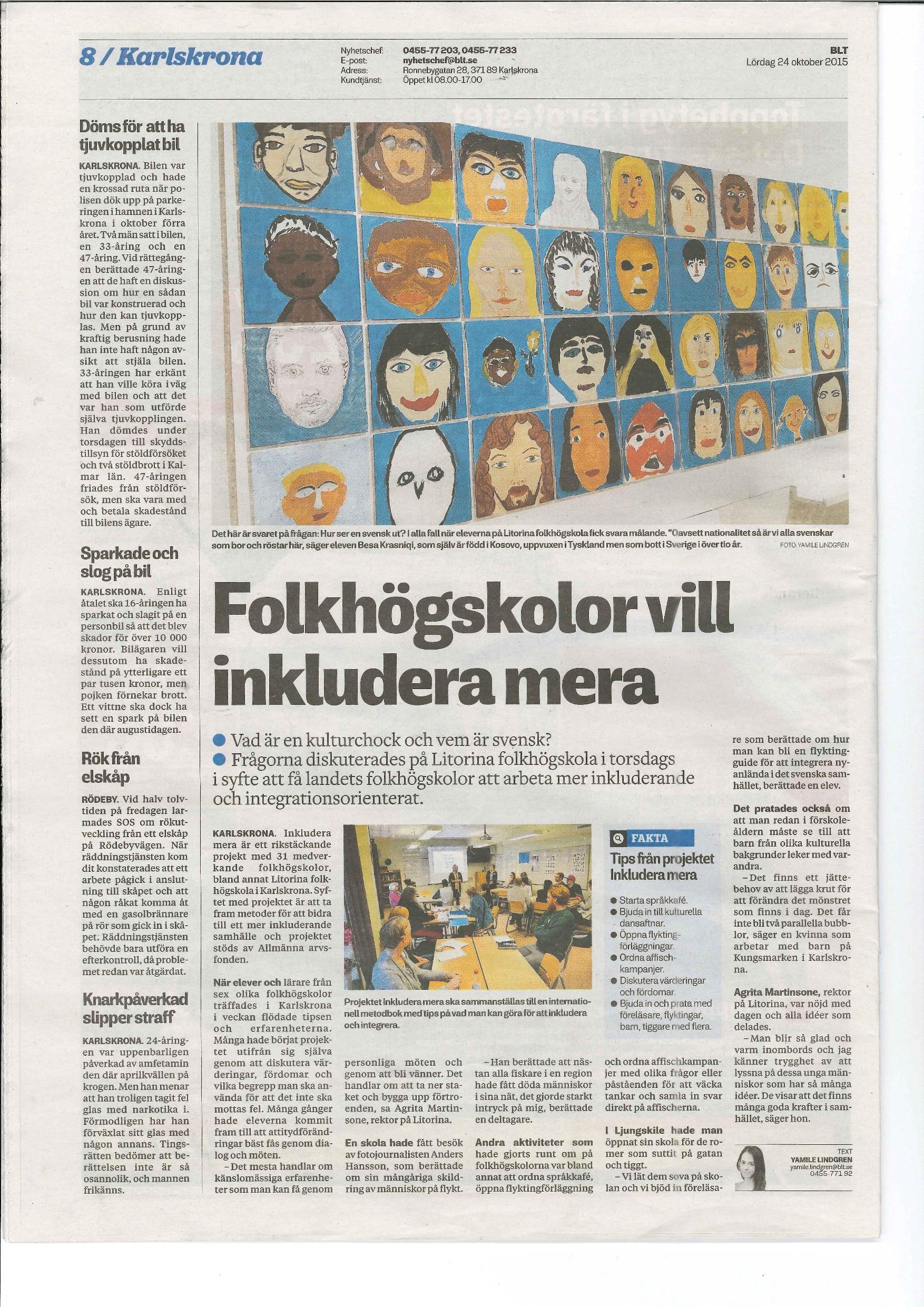 Folkhögskolor vill inkludera mera