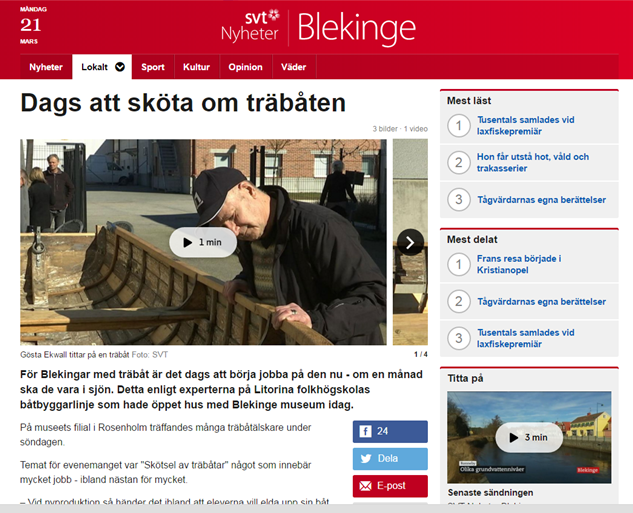 Dags att sköta om träbåten