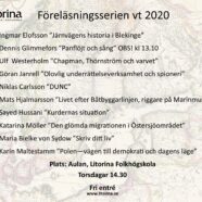 Föreläsningsserien vårterminen 2020