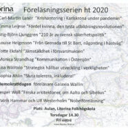 Föreläsningsserien hösten 2020